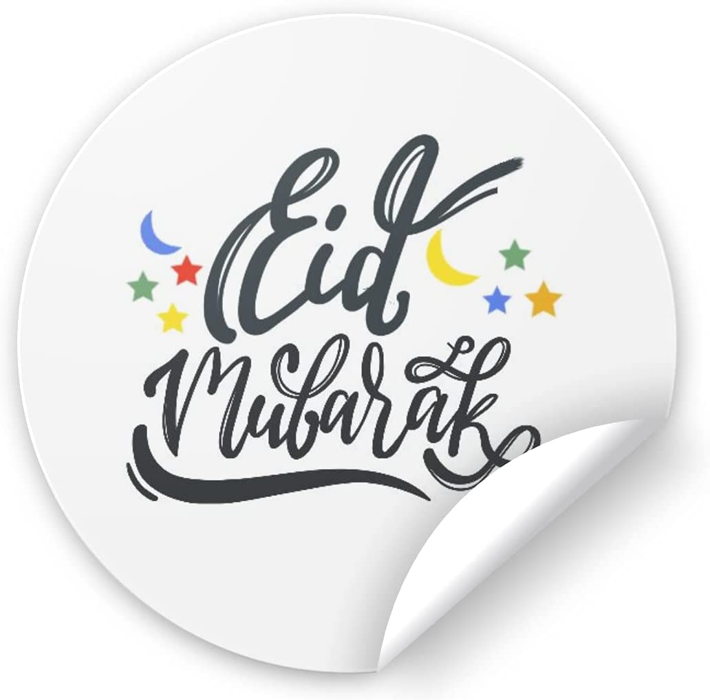 Eid Mubarak Stickers | Black Text