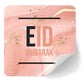 Eid Stickers | Pink liquid marble with gold glitter splatter