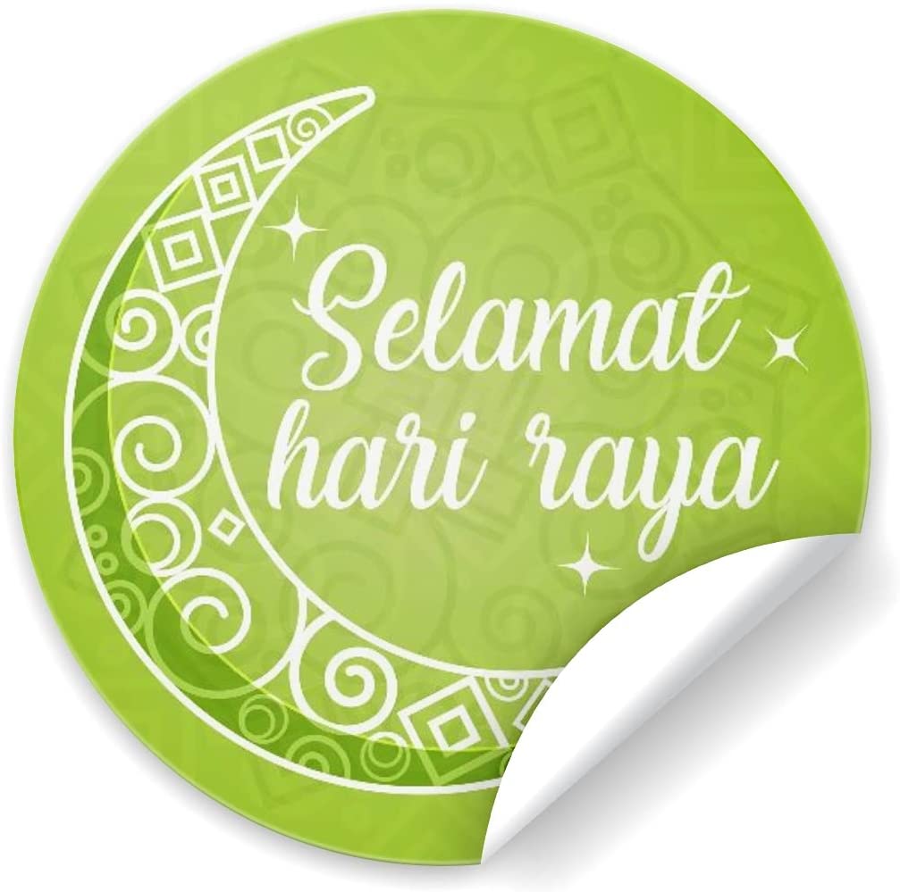 Eid Mubarak Stickers | Green Selamat Hari Raya