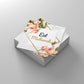 Eid Greeting Card Set of 10 Mini greeting Cards (8cm) 10 Envelopes 10 Stickers Featuring coral floral design